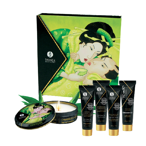 Ensemble Secrets de GEISHA - Thé vert exotique - Soirée Coquine