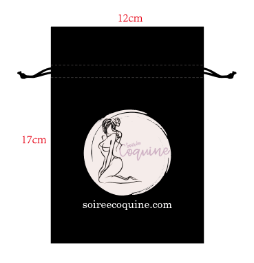 Sac en satin pour jouets - Soirée Coquine