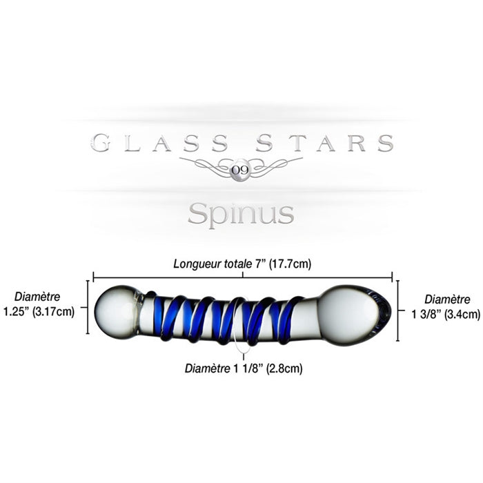 Dildo en verre GLASS STAR #09 SPINUS