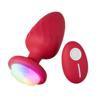 Manchon large lumineux et vibrant plug
