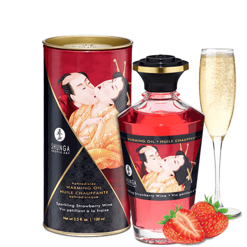 Huile chauffante Aphrodisiaque comestible - Soirée Coquine