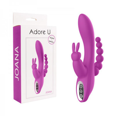 Joana -Vibrateur triple stimulation - Soirée Coquine